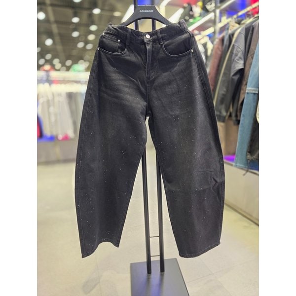 [시흥점] 26`페이크스톤 와이드 데님 팬츠(블랙)/JHZZ80423BK