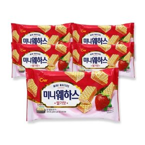 CW청우 미니웨하스 딸기맛 80g x 5개_