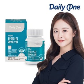 데일리원 관절 건강 엠에스엠 최대함량 MSM 100% 500mg X 120정 1통