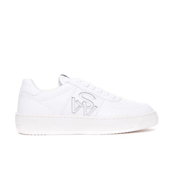 스튜어트 와이츠먼 스니커즈 SH305 SW COURTSIDE LOGO SNEAKER CLHWHT