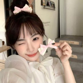 나비 집게핀 헤어 머리 리본