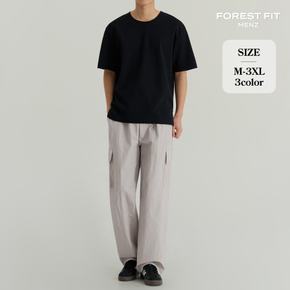 남자 나일론 바스락 카고 와이드 밴딩 바지 (MP2616)