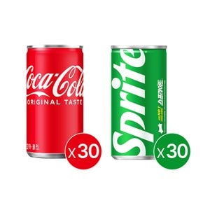 [공식]코카콜라 190CAN X30 + 스프라이트 190CAN X30 _ 분리배송