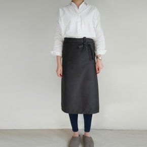 롱 모노 바리스타 앞치마 에이프런 차콜그레이