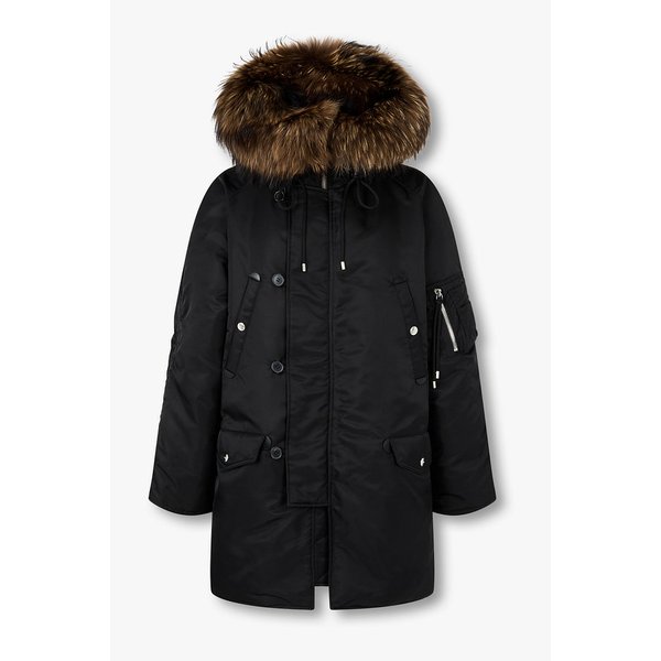 라쿤 퍼 후드 다운 점퍼 7115417Y03199