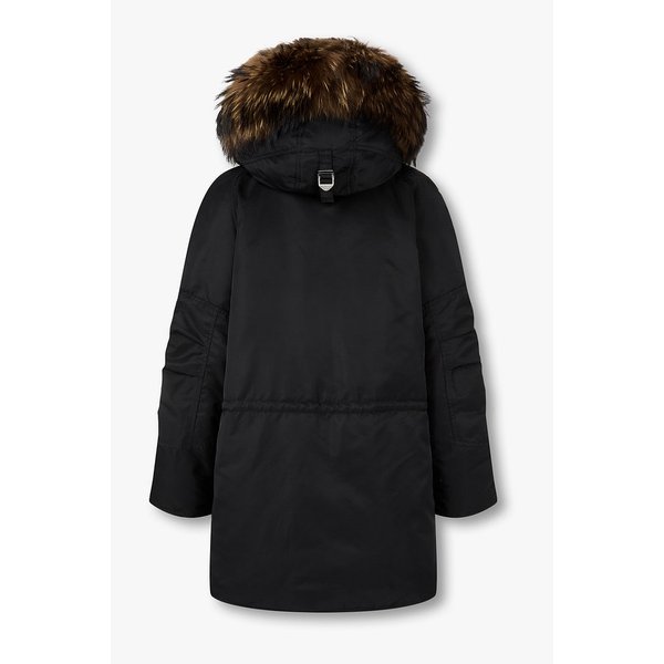 라쿤 퍼 후드 다운 점퍼 7115417Y03199