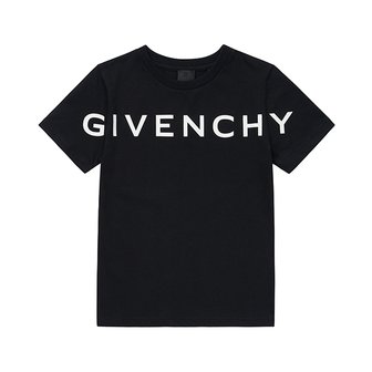 지방시 [지방시 GIVENCHY] H25447 09B 아동 반팔티