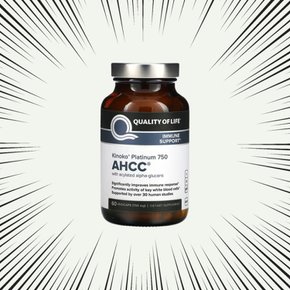 키노코 플래티넘 AHCC 750mg 표고버섯균사체 60캡슐