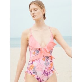 BACK POINT PRINTING SWIMSUIT_PINK