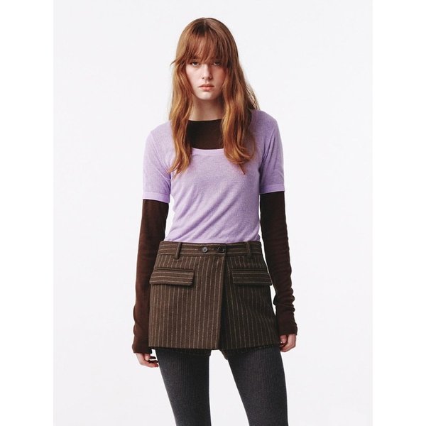Layered Jersey Top Lavender
