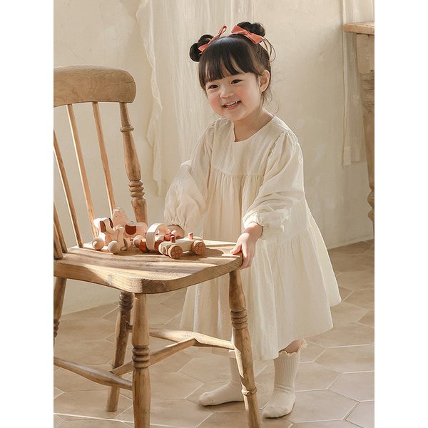 햇살아래  - 유아 긴팔 드레스