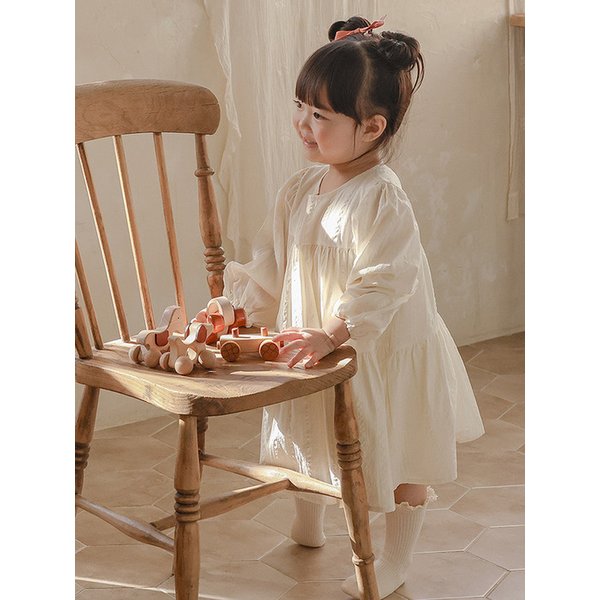 햇살아래  - 유아 긴팔 드레스