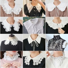 페이크카라 모음 150종/골프 이너카라 레이스 블라우스 넥케이프 커프스