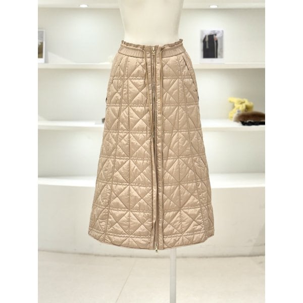 [여주점] 여성 퀼티드 집업 롱 스커트 (D244PSD806)