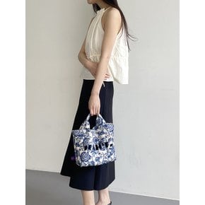 Small tote bag_spring blue flower