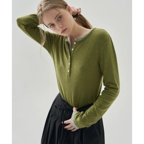 웨일 헨리넥 롱 슬리브 티셔츠 [5COLOR]