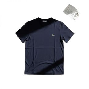 라코스테 MEN`S V-NECK PIMA COTTON JERSEY T-SHIRT (TH6710-166) (맨즈 브이넥 피마 코
