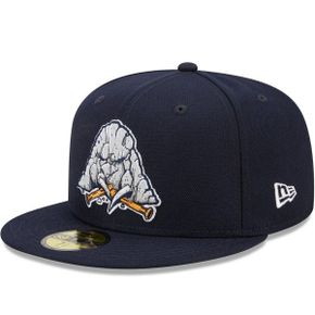 4559629 New Era Mens Navy Midland Rockhounds Marvel x Minor League 59FIFTY Fitted Hat