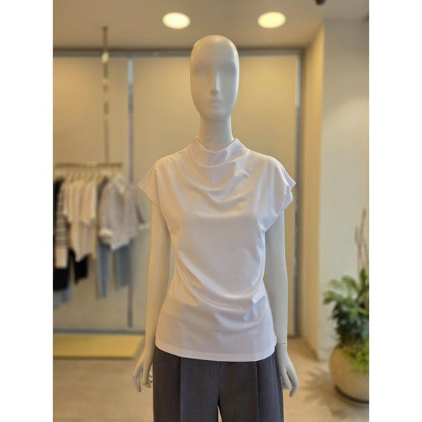 [여주점] [더 아이잗] 여성 캡 슬리브 카울넥 티셔츠 (ISRM0TS701)