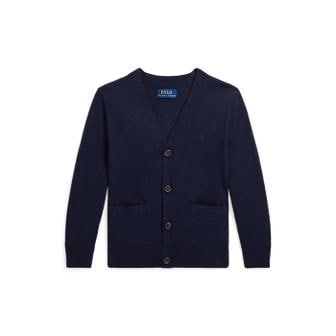 폴로 랄프 로렌 폴로 키즈 남아 2-7세 코튼 브이넥 카디건(CWPOSWEB6820506410)