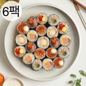 1팩 130kcal~ 곤약꼬마김밥 스팸계란 외 7종 6팩 / 식단조절 냉동김밥 곤약현미밥