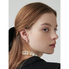 [Silver925] CR015 2 way pearl earrings