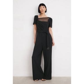 4176446 DKNY ASYMMETRICAL V-NECK - Jumpsuit black