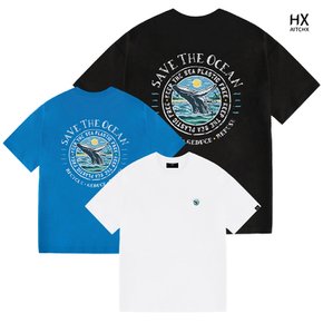 [HX] 에이치엑스 오버핏 빅사이즈 반팔 티셔츠 HX1034