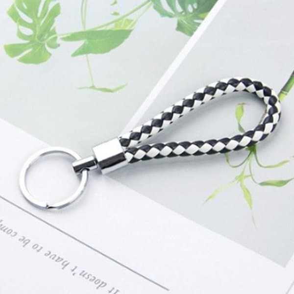 가죽 자동차 열쇠고리 로프 가방 키링 (WFFZM4Y)