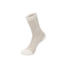 멜란지 컬러블럭 하이삭스 (D/BEIGE) _