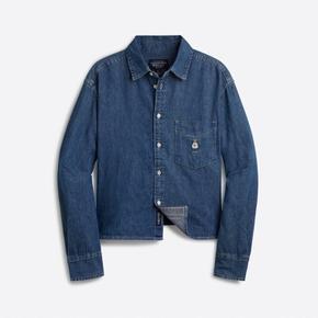 여성 Steve Crop Denim Shirts WHYJE2336F