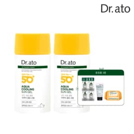 닥터아토 아쿠아쿨링 선젤 50ml 2입(유기자차/쿨링/진정/보습)+증정품_J809