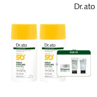 닥터아토 아쿠아쿨링 선젤 50ml 2입(유기자차/쿨링/진정/보습)+증정품_J809