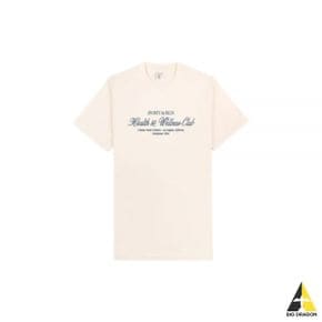 SPORTYRICH 24SS HW Club T-Shirt - CreamNavy (TO042S412HC) (HW 클럽 반팔 티셔츠)