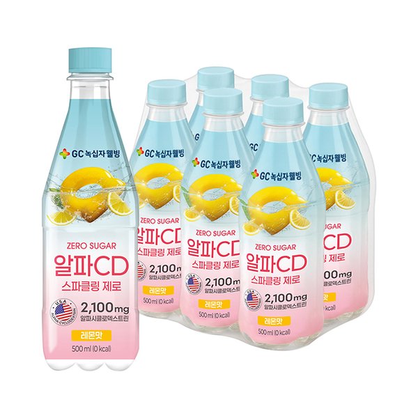 GC녹십자웰빙 알파CD스파클링 제로 6개입 1박스