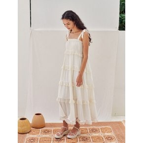 Cotton Rayon Beach Tiered Dress