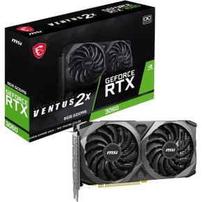 일본 MSI 그래픽카드 GeForce RTX 3060 VENTUS 2X 8G OC Graphics Board VD8308 1723088