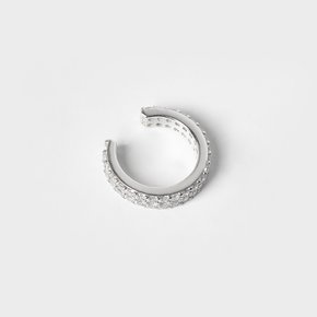 Silver925 베이직 파베 이어 커프(1개)