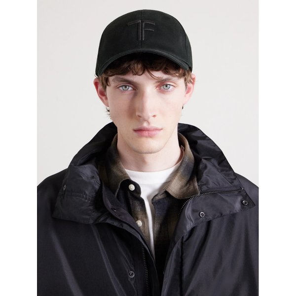 가죽 트리밍 로고 자수 코튼 트윌 베이스볼 캡 46376663162968663