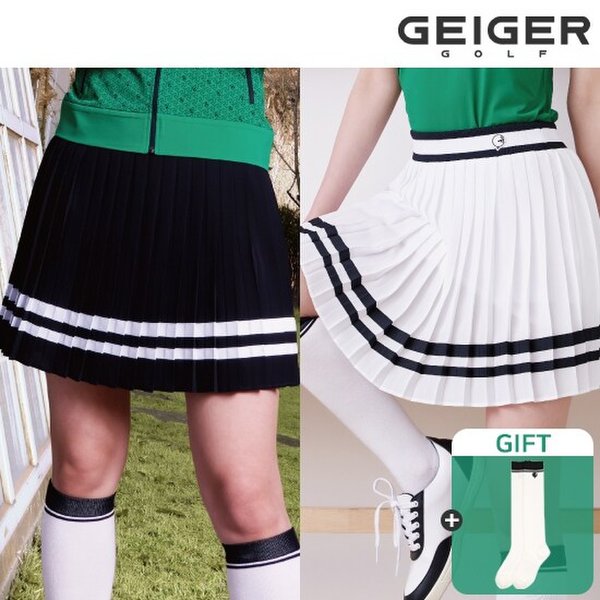 (IN)[론칭가 159,000] 가이거골프 엘라스틱 밴드 플리츠 스커트