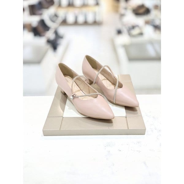[시흥점] 여성 4센티 핫픽스 줄 포인트 펌프스(712611016)