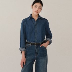 FW24 Denim Washed Shirt Blue