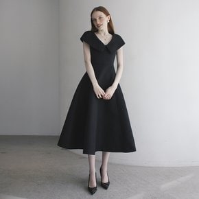 안드레아 자카드 롱드레스 (블랙) Andrea jacquard long dress (Black)