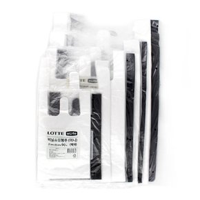 마트 비닐 쇼핑 검정 흰색 편의점 일회용 분리수거 사이즈별 쓰레기 비닐봉투 비닐봉지