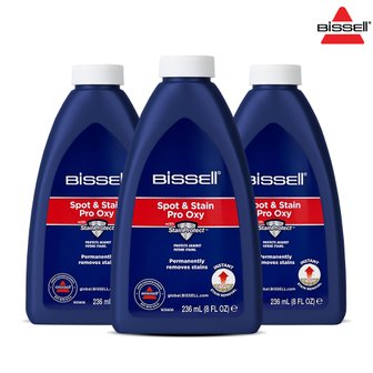 비쎌 [정품] 비쎌 BISSELL 스팟클린 전용 프로 옥시 스팟앤스테인 포뮬라 (236ml X 3병)