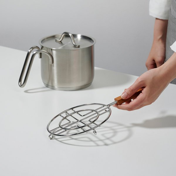 우드 핸들 와이어 냄비받침 J70N903151400