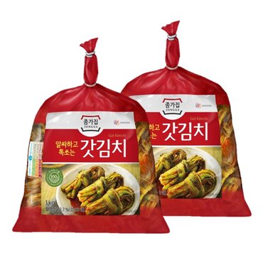 종가 갓김치 1kg x 2개 [2kg]