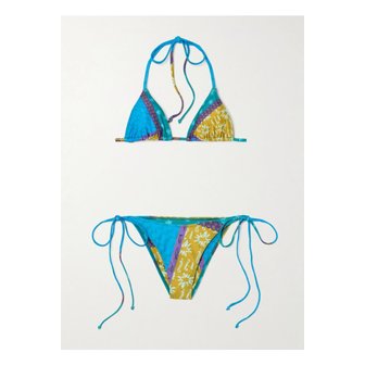  돈데 에스테반 에스트렐리타스 프린트 비키니 블루 46376663162871390