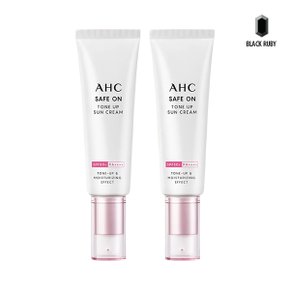 AHC 세이프온 톤업 선크림 SPF50+ PA++++, 50ml x2