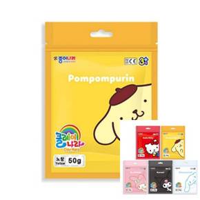 산리오 클레이나라 폼폼푸린 노랑 50G 1개입 클레이놀이 클레이만들기 칼라클레이